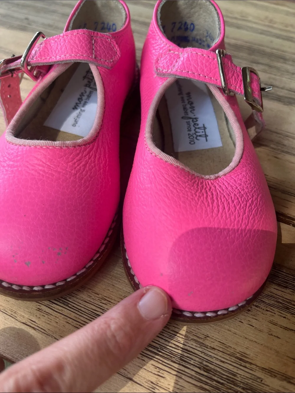 Girls Pink Mary Jane Dress Shoes with Buckle Strap